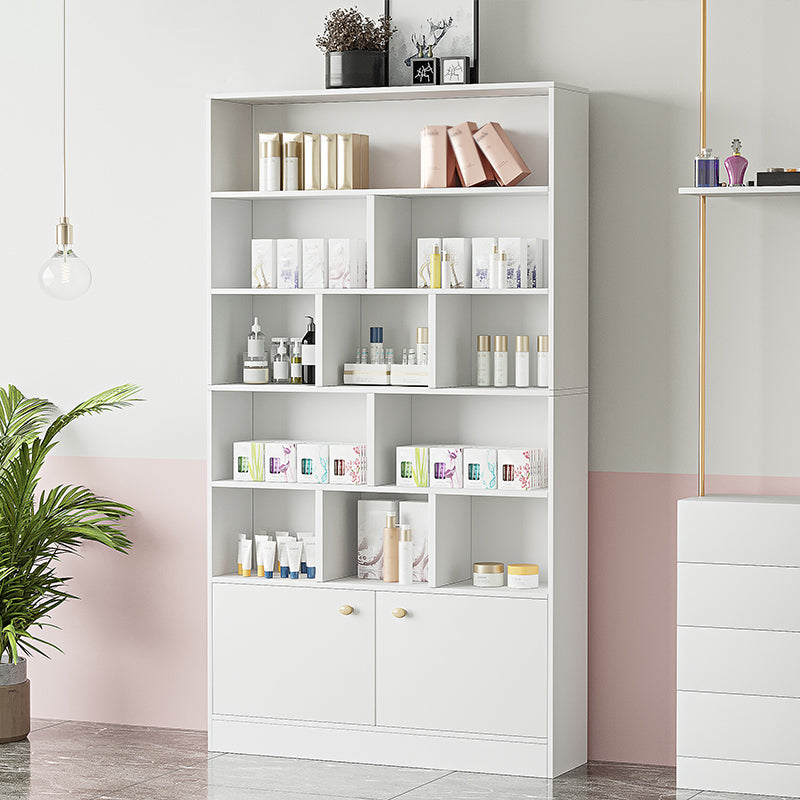 Contemporary Rectangle Wooden Cabinet with Shelves Storage Cabinet