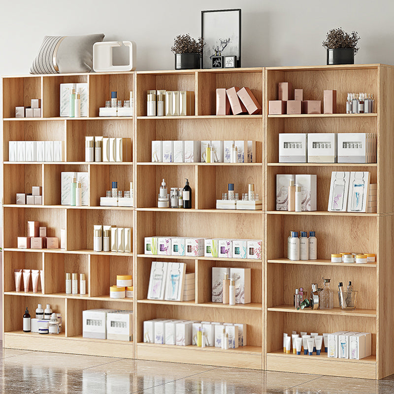 Contemporary Rectangle Wooden Cabinet with Shelves Storage Cabinet