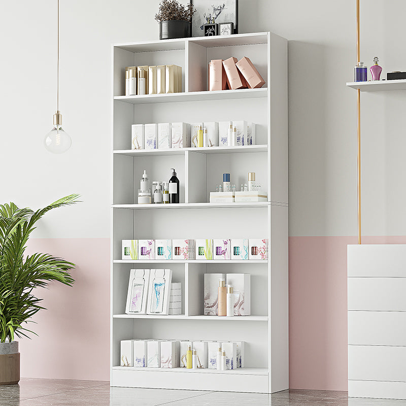 Contemporary Rectangle Wooden Cabinet with Shelves Storage Cabinet