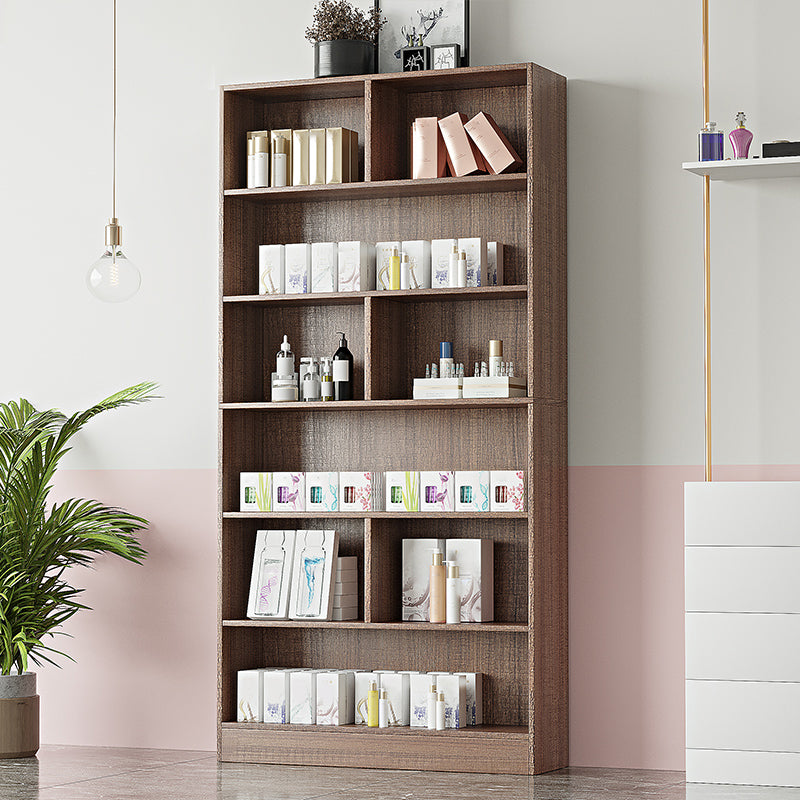 Contemporary Rectangle Wooden Cabinet with Shelves Storage Cabinet