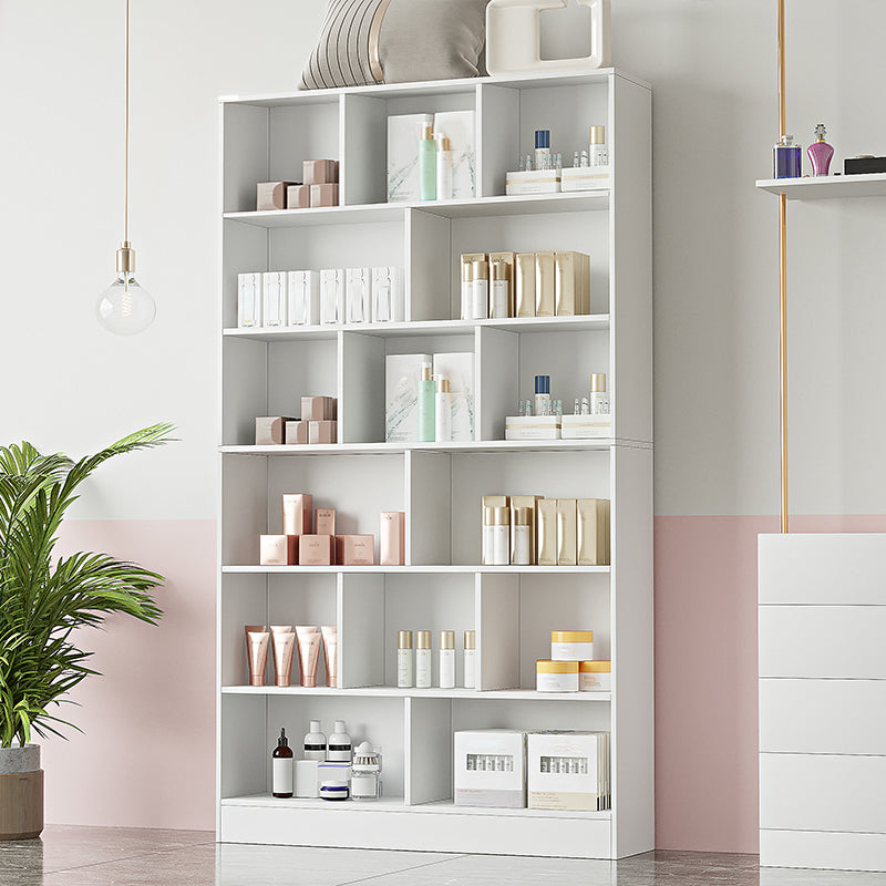 Contemporary Rectangle Wooden Cabinet with Shelves Storage Cabinet