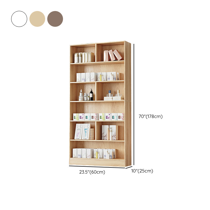 Contemporary Rectangle Wooden Cabinet with Shelves Storage Cabinet