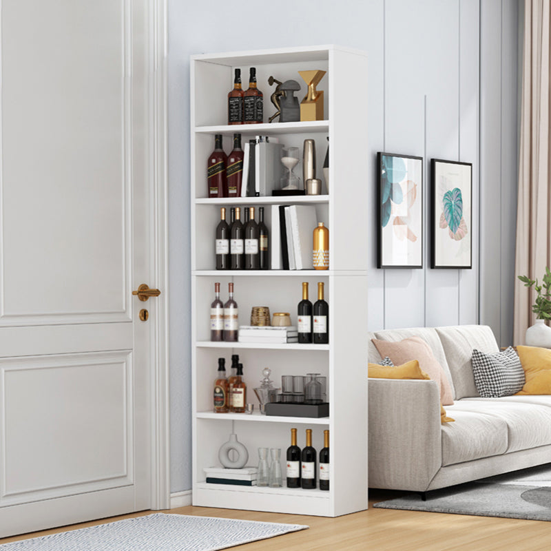 Contemporary Wooden Cabinet with Shelves Rectangle Storage Cabinet