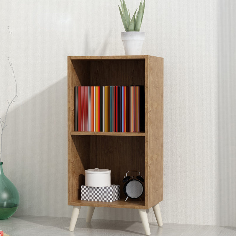 Contemporary Wooden Accent Cabinet with Knobs Doors and Straight Legs