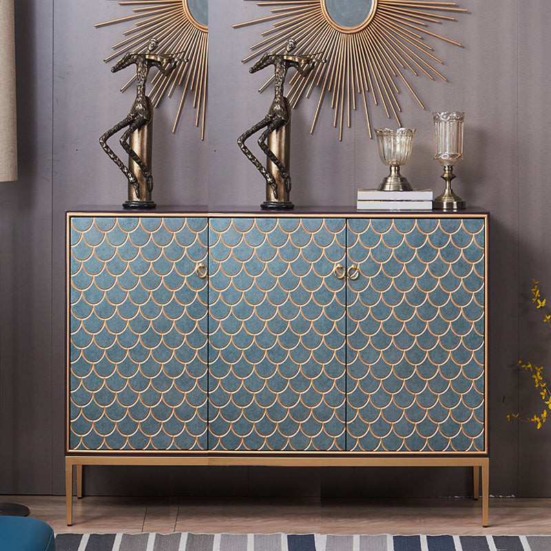 Industrial Accent Cabinet with Cup Pulls Doors and Straight Legs