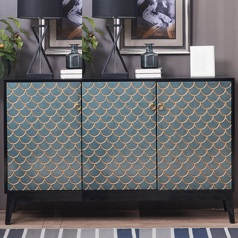 Industrial Accent Cabinet with Cup Pulls Doors and Straight Legs