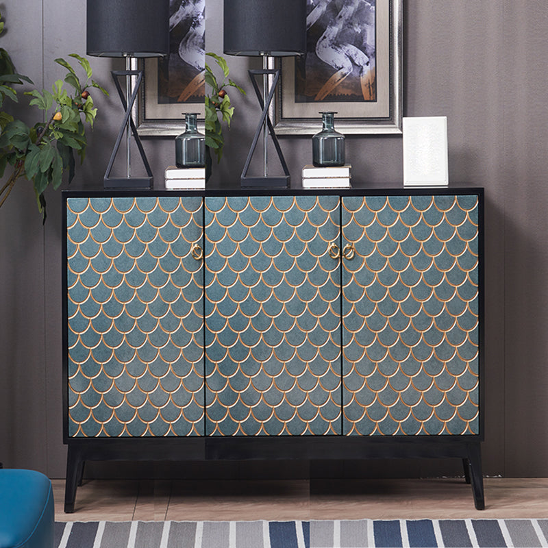 Industrial Accent Cabinet with Cup Pulls Doors and Straight Legs