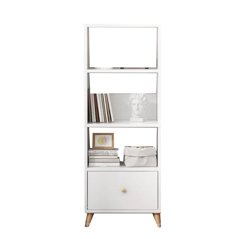 Contemporary Style Simple Wood Chest with Shelves for Living Room