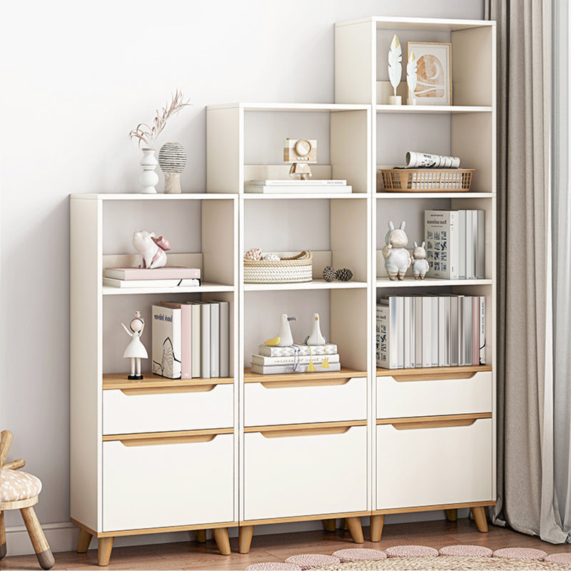 Contemporary Style Simple Wood Chest with Shelves for Living Room