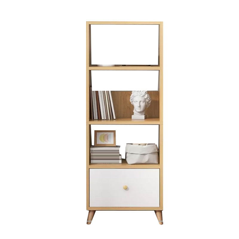 Contemporary Style Simple Wood Chest with Shelves for Living Room