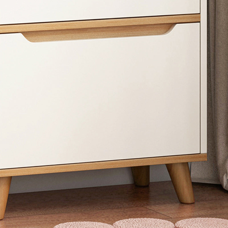 Contemporary Style Simple Wood Chest with Shelves for Living Room