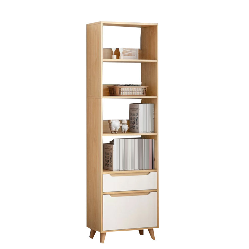 Contemporary Style Simple Wood Chest with Shelves for Living Room