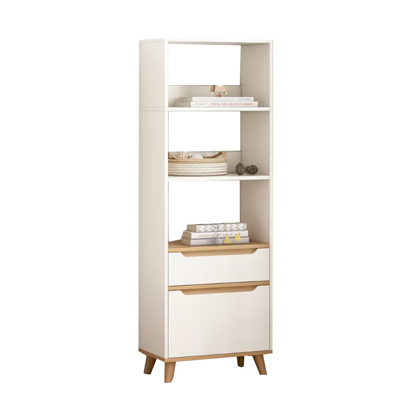 Contemporary Style Simple Wood Chest with Shelves for Living Room