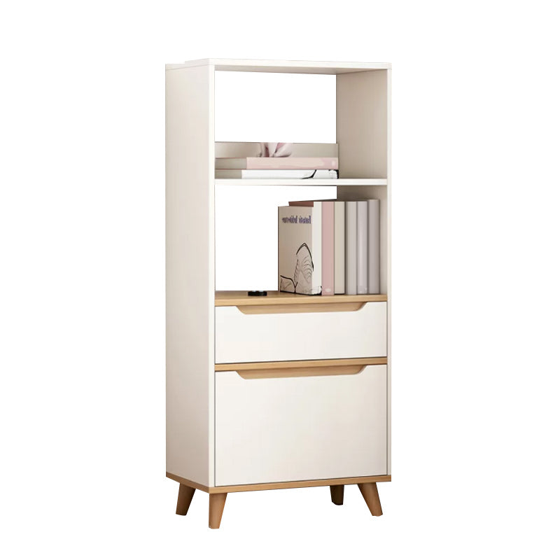 Contemporary Style Simple Wood Chest with Shelves for Living Room