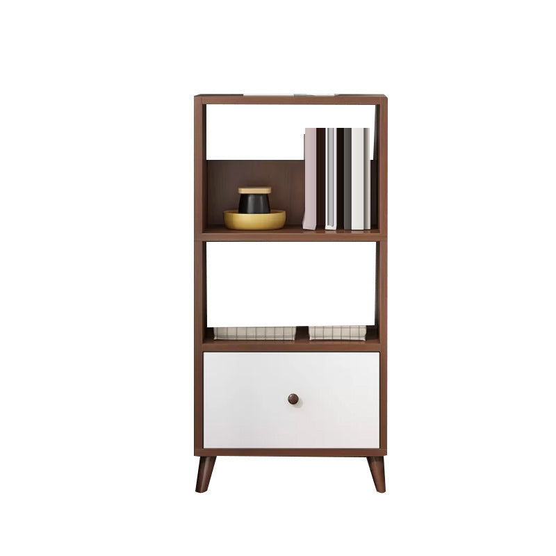 Contemporary Style Simple Wood Chest with Shelves for Living Room