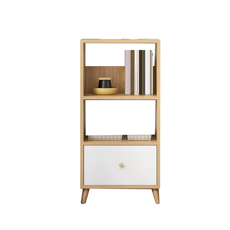 Contemporary Style Simple Wood Chest with Shelves for Living Room