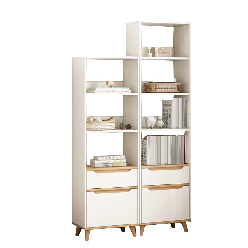 Contemporary Style Simple Wood Chest with Shelves for Living Room