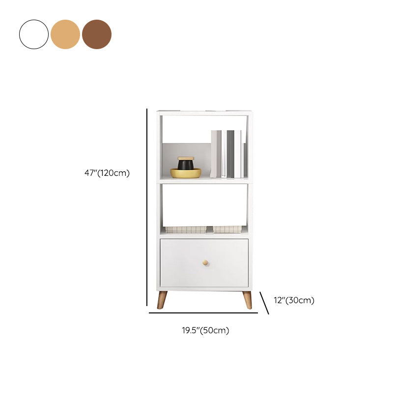 Contemporary Style Simple Wood Chest with Shelves for Living Room