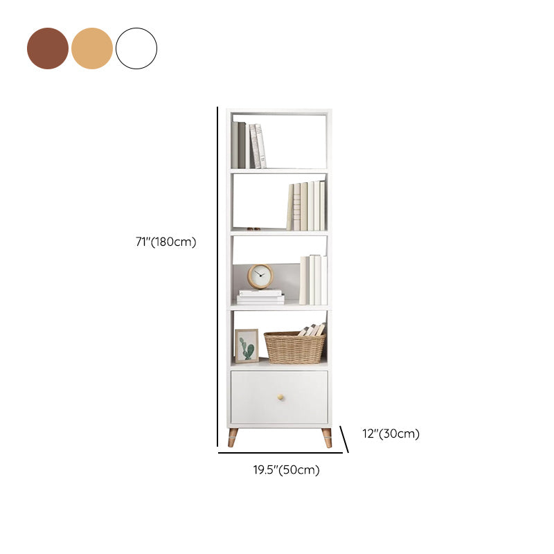 Contemporary Style Simple Wood Chest with Shelves for Living Room