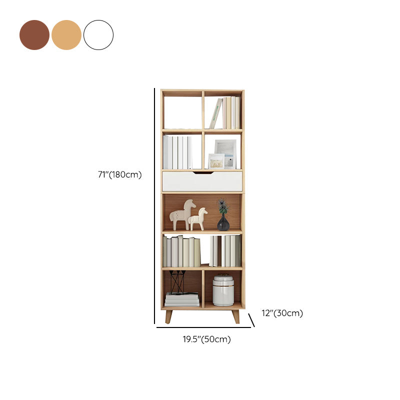 Contemporary Style Simple Wood Chest with Shelves for Living Room