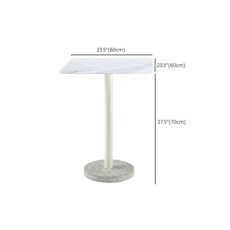 Industrial Stone Table Set Metal 1/3/5/7 Pieces Dining Set for Outdoor