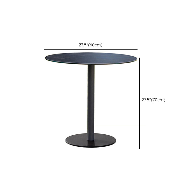 Industrial Stone Table Set Metal 1/3/5/7 Pieces Dining Set for Outdoor