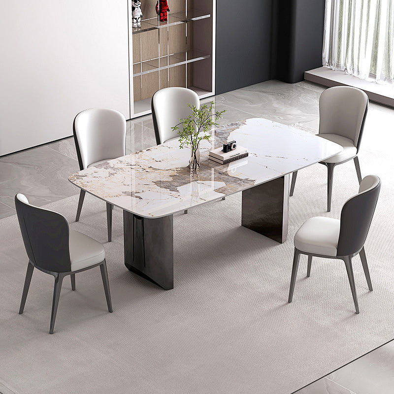 Rectangle Dining Table Sintered Stone Dining Table for Kitchen