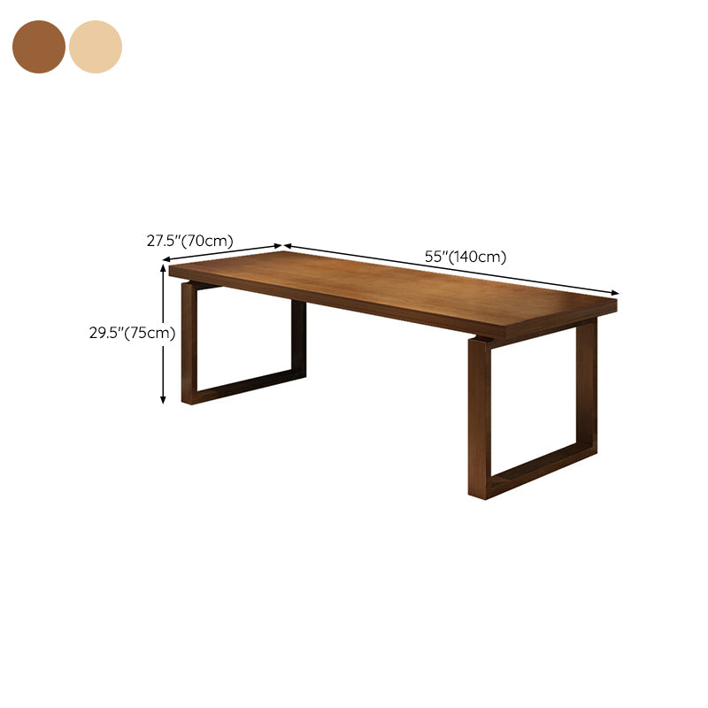 Simplicity Style Dinette Table Solid Wood Rectangle Dinner Table for Home