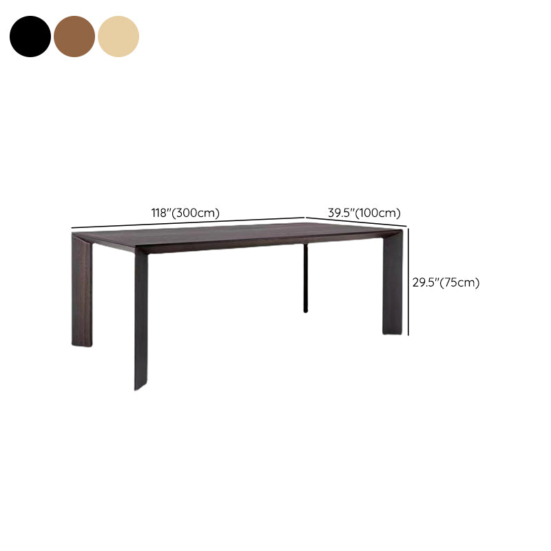 Industrial Dining Room Table Solid Wood Rectangle Dinette Table for Home