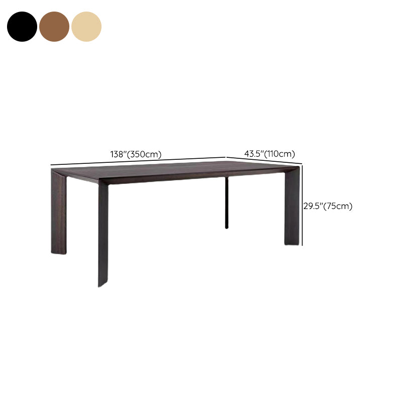 Industrial Dining Room Table Solid Wood Rectangle Dinette Table for Home