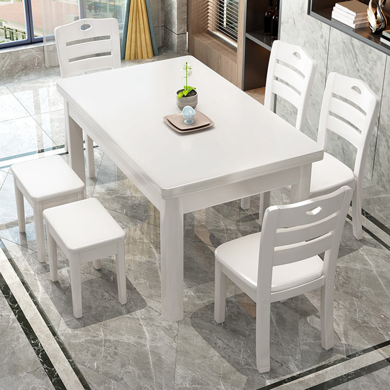 Simplicity Style Dinette Table Solid Wood Rectangle Dinner Table for Dining Room