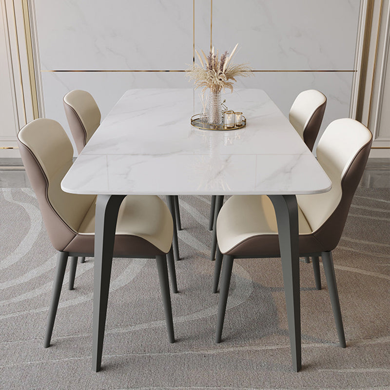 Rectangle Sintered Stone Dining Table Modern Dining Table for Kitchen