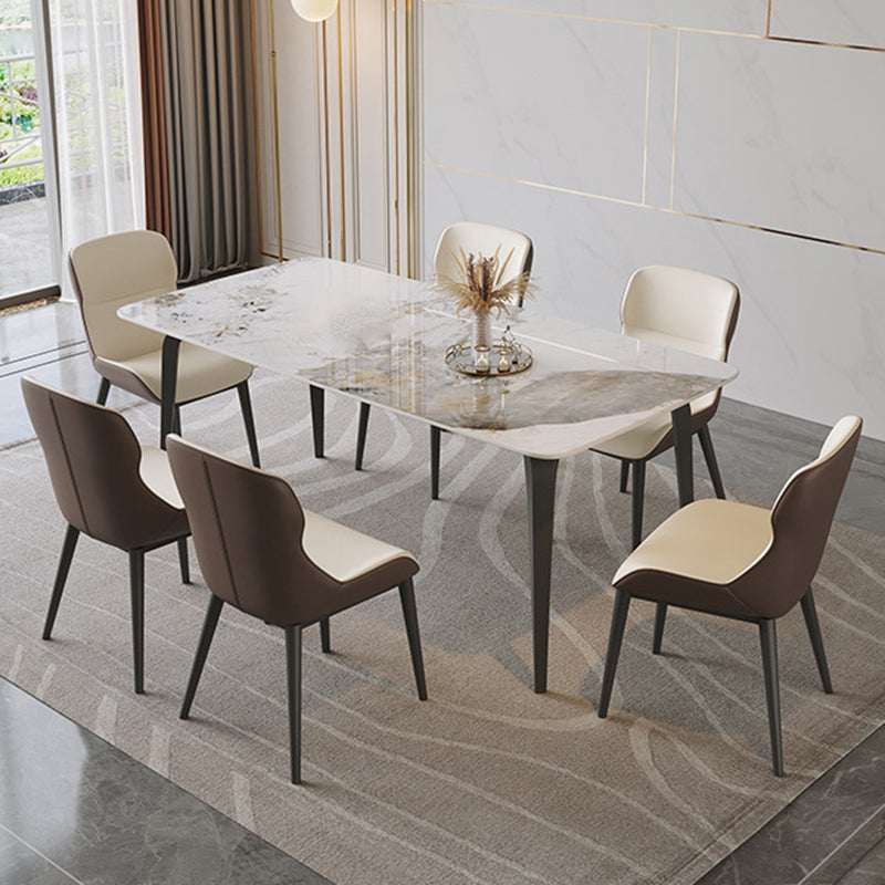 Rectangle Sintered Stone Dining Table Modern Dining Table for Kitchen