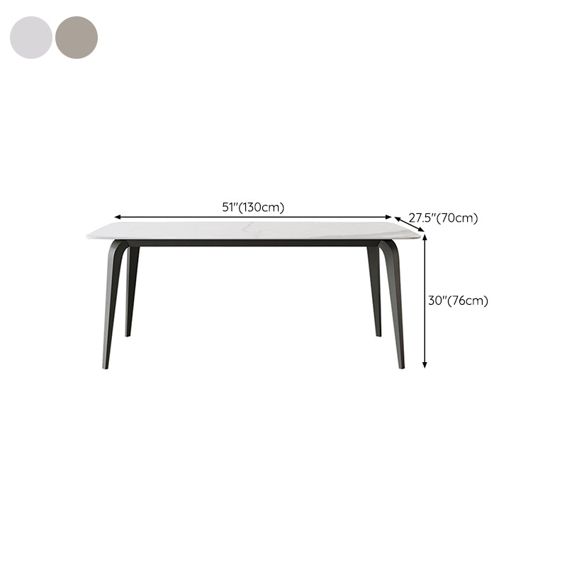 Rectangle Sintered Stone Dining Table Modern Dining Table for Kitchen