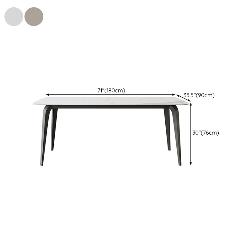 Rectangle Sintered Stone Dining Table Modern Dining Table for Kitchen