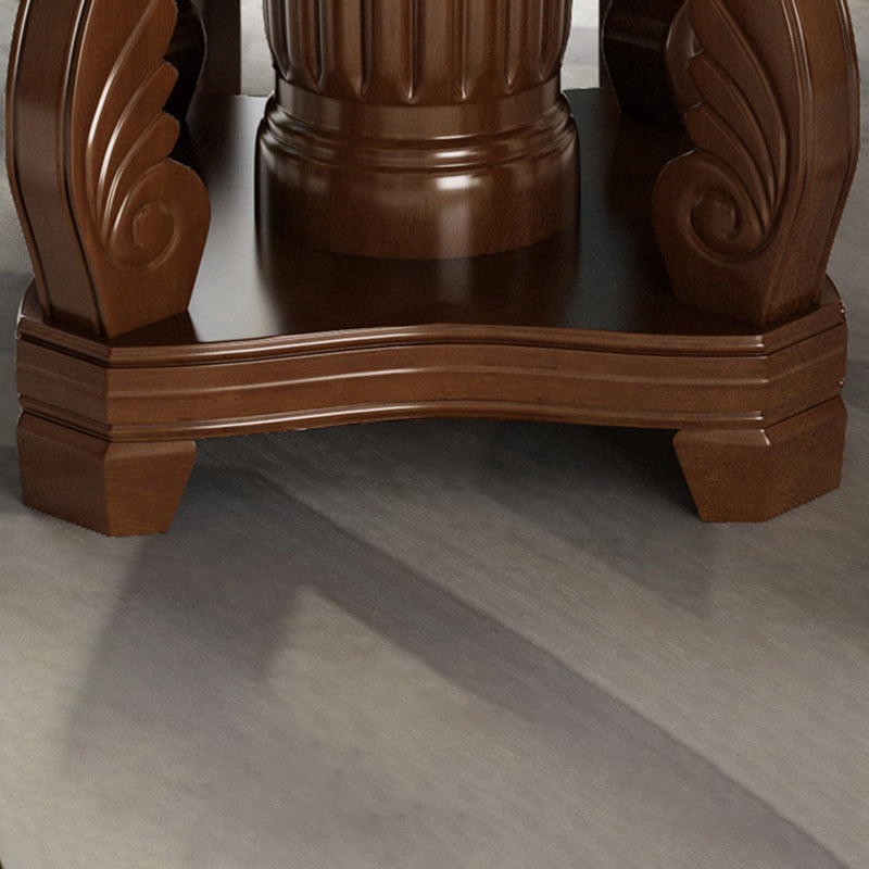 Round Solid Wood Dining Table Tradition Dining Table for Kitchen