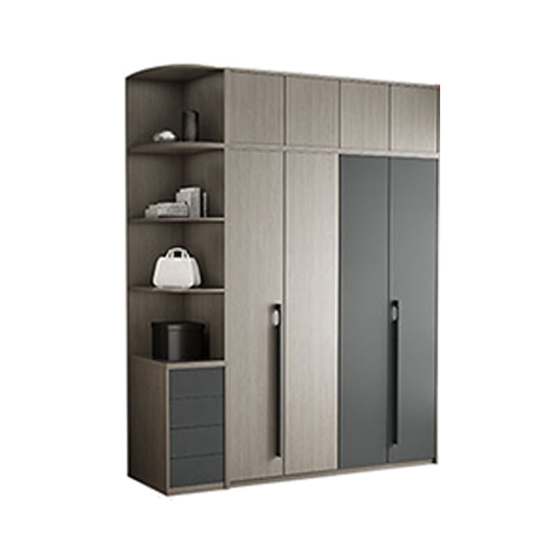 Manufactured Wood Storage Cabinet Modern Cabinet with Hinged Doors