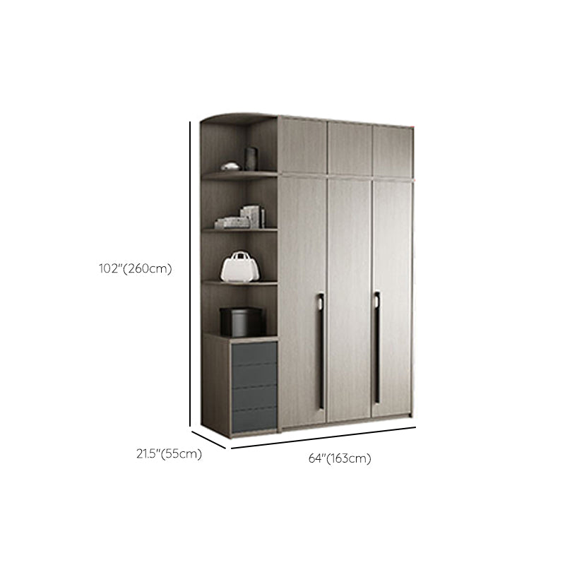 Manufactured Wood Storage Cabinet Modern Cabinet with Hinged Doors