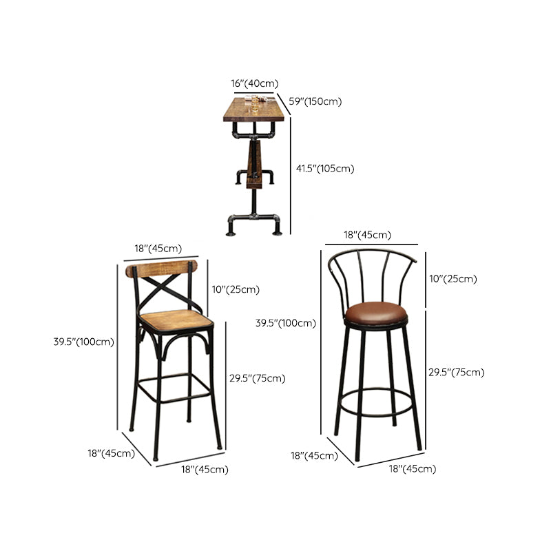 1/4/7 Pieces Pub Dining Set Rectangular Counter Height Pub Set