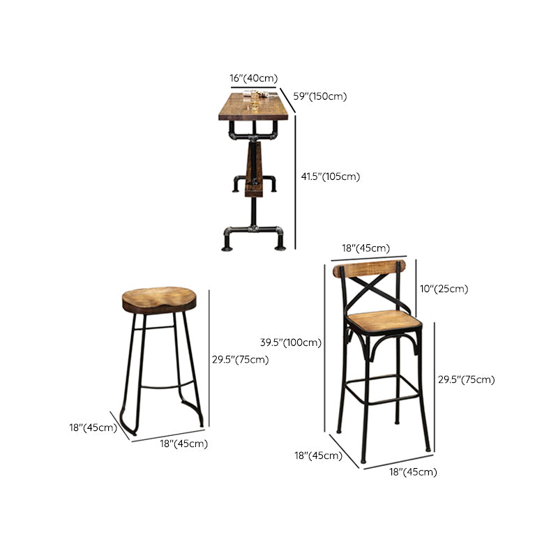 1/4/7 Pieces Pub Dining Set Rectangular Counter Height Pub Set
