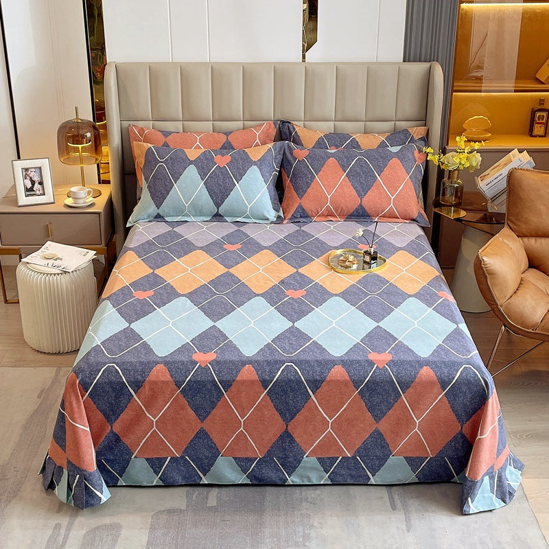 Cotton Brushed Bed Sheet Extra Deep Pocket Microfiber Wrinkle Resistant Bed Sheet Set