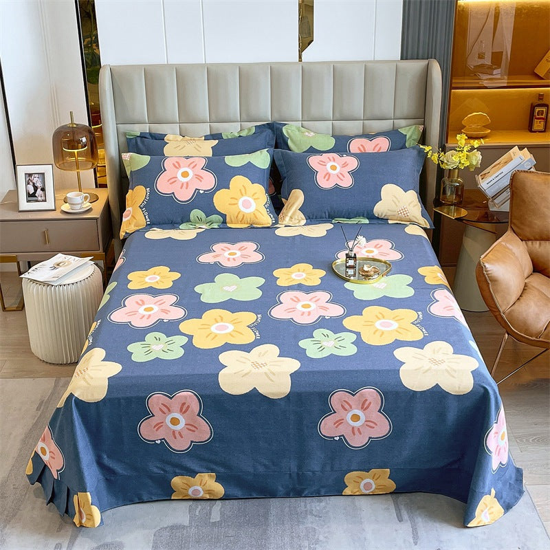 Cotton Brushed Bed Sheet Extra Deep Pocket Microfiber Wrinkle Resistant Bed Sheet Set