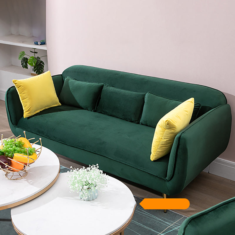 30" Wide Scandinavian Sofa Bed Fabric Cushions Seating with Pillows