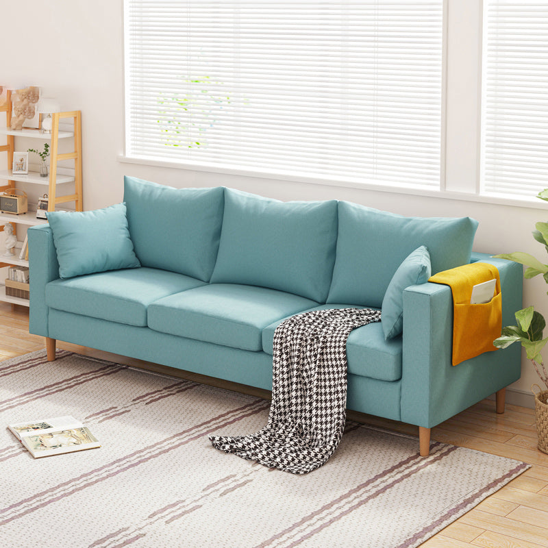 25" Wide Contemporary Sofa Bed Cushions Seating with Pillows