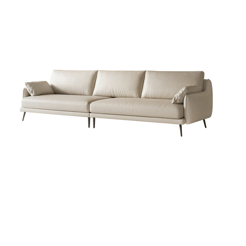 Genuine Leather Pillow Back Sofa 31.49" H Pillow Top Arm Sofa
