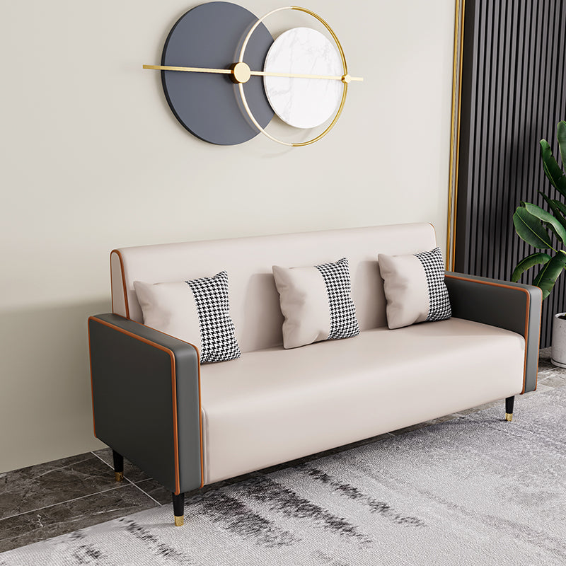 Glam Tight Back Square Arm Living Room 3 Seater Standard Seating