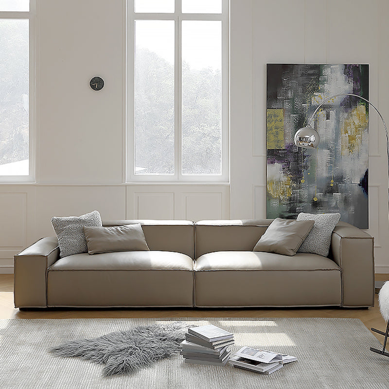 26"H Industrial Sofa Bed White Cushions Seating with Pillows