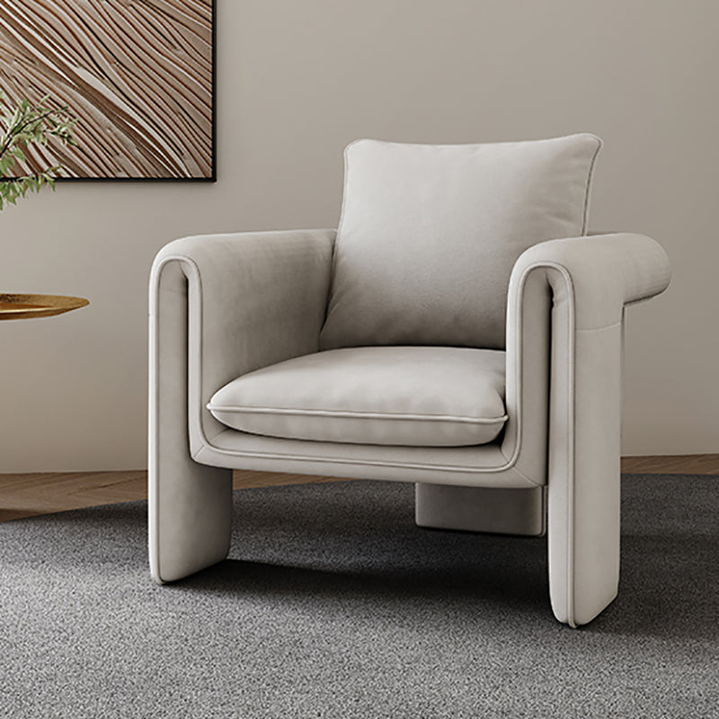 Stationary Solid Color Settee Modern Standard Sofa for Living Room
