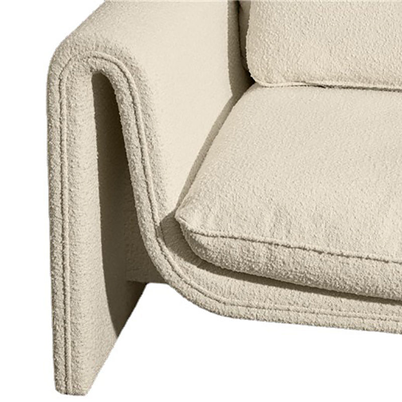 Stationary Solid Color Settee Modern Standard Sofa for Living Room