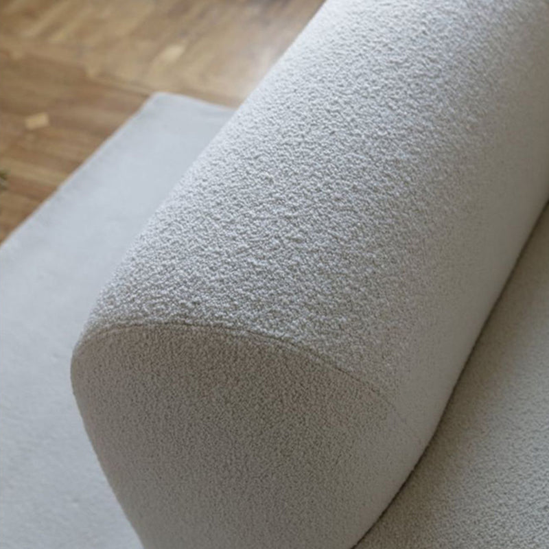 Contemporary Solid Color Settee Foam Single Cushion Seat Sofa for Living Room